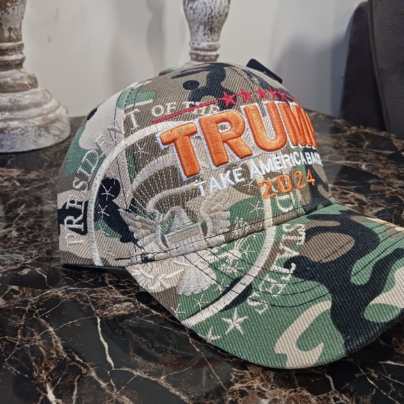 Trump Take America Back 2024 Camo-Hunting Baseball Cap/Hat - Picture 3 of 5